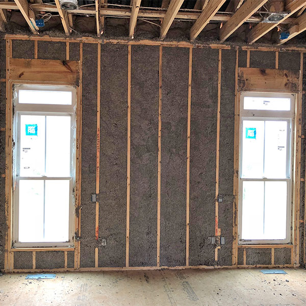 Cellulose Insulation in Exterior Wall