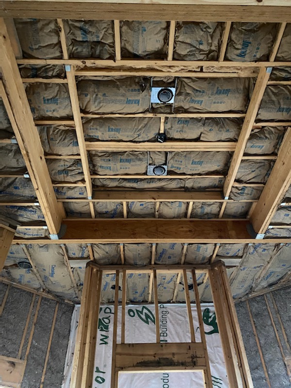 Cellulose Wall Insulation with Fiberglass