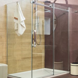 Bypass shower door.