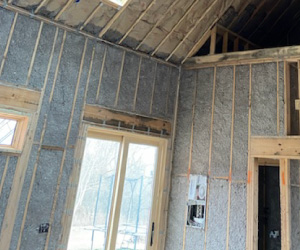 Cellulose wall insulation 